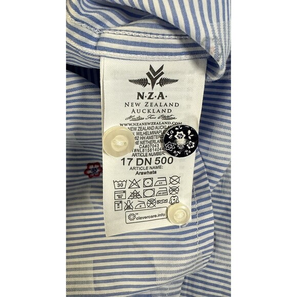 NZA New Zealand Auckland Arawata Button Shirt Mens XL Flowers Short Sleeve AOP - Picture 6 of 8